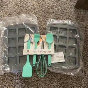 Pampered Chef Brownie Pan & baking tools